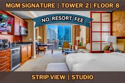 8th Flr MGM Signature Studio| Strip View| No Fee